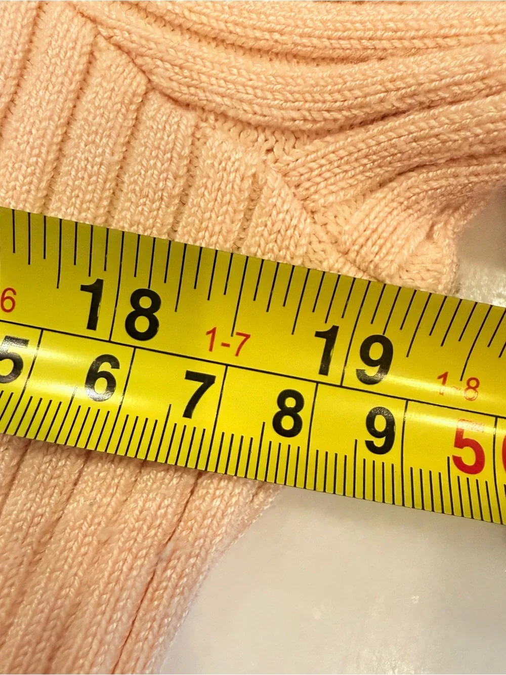 Avec Les Filles Light Peach Ribbed Knit Polo Collared Women’s Sz XL EUC